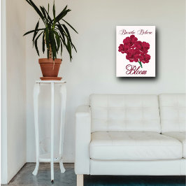 Vintag Burgund Anemone Florals - Atmen, glauben Acrylschild