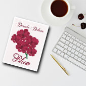 Vintag Burgund Anemone Florals - Atmen, glauben Postkarte