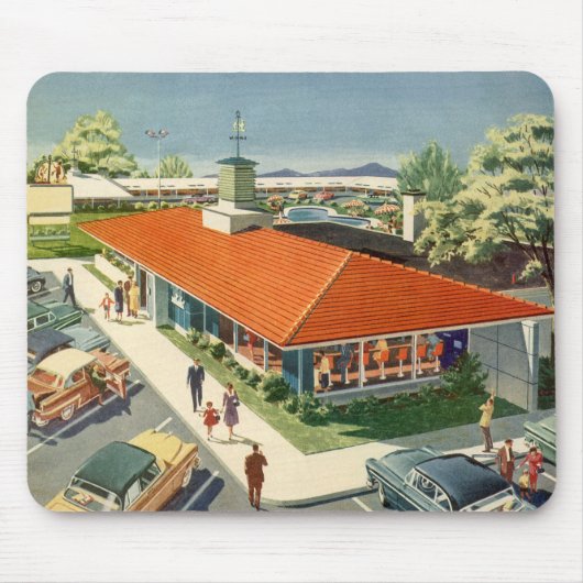 Vintag Business, 50er Family Restaurant Diner Mousepad (Vorne)