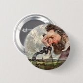 Vintag Business, Alexander Graham Bell Telefone Button (Vorne & Hinten)