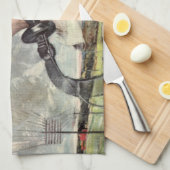 Vintag Business, Alexander Graham Bell Telefone Geschirrtuch (Viertel Falte)