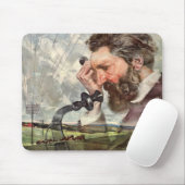 Vintag Business, Alexander Graham Bell Telefone Mousepad (Mit Mouse)