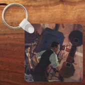 Vintag Business, Kinoprojektionist Schlüsselanhänger (Vorderseite)