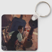 Vintag Business, Kinoprojektionist Schlüsselanhänger (Rückseite)