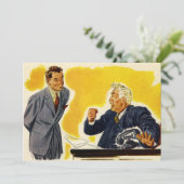 Vintag Business, Mad CEO Führungskraft Chefmitarbe (Stehend Vorderseite)