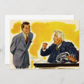 Vintag Business, Mad CEO Führungskraft Chefmitarbe (Vorne/Hinten)