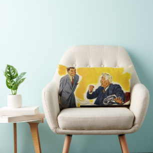 Vintag Business, Mad CEO Führungskraft Chefmitarbe Lendenkissen