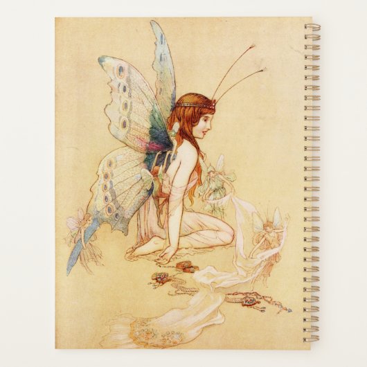 Vintag Butterfly Fairy Planer (Rückseite)