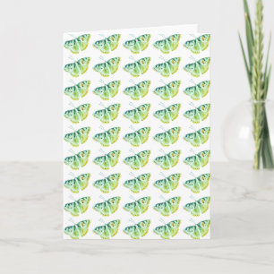 Vintag Butterfly Green Karte