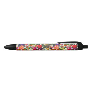 Vintag Butterfly Rabbit Garden Floral Wasserfarbe Kugelschreiber