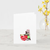 Vintag C für Crow Valentine Karte (Gelbe Blume)