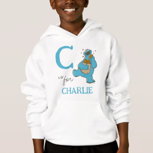 Vintag - C ist für Cookie Monster   Name hinzufüge Hoodie