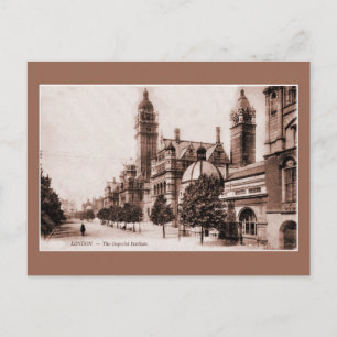Vintag ca. 1895 London The Imperial Institute Postkarte