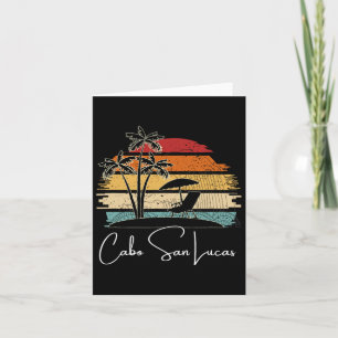 Vintag Cabo San Lucas Beach Lover Palmen Bäume Spr Karte