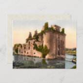 Vintag Caerlaverock Castle Schottland Postkarte (Vorne/Hinten)