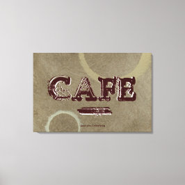 Vintag Café Kitchen Canvas Print - Zwei Kreise Leinwanddruck