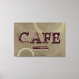 Vintag Café Kitchen Canvas Print - Zwei Kreise Leinwanddruck
