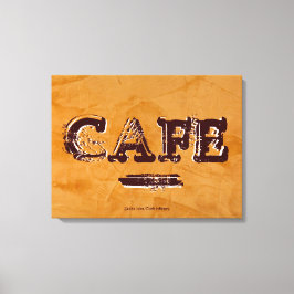 Vintag Café Küche Canvas Print - Dante Plaster Leinwanddruck