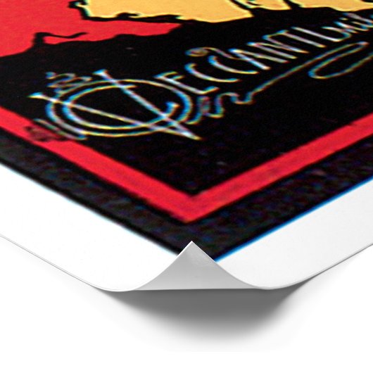 Vintag Caffe Espresso Poster (Ecke)