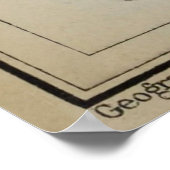 Vintag Cagliari Sardinia Karte (1903) Poster (Ecke)