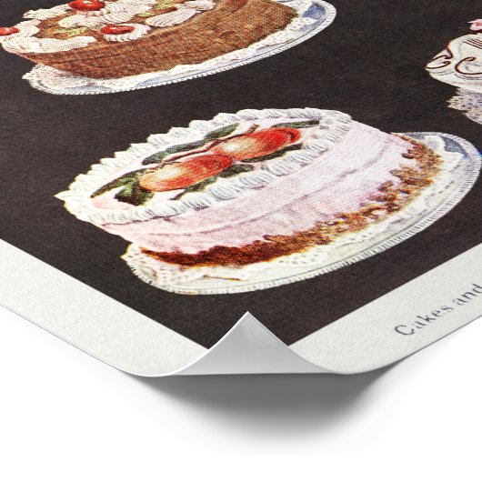 VINTAG CAKES POSTER DESIGN (Ecke)
