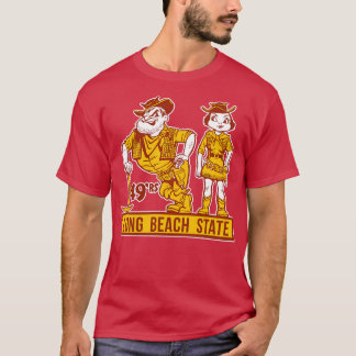Vintag Cal Staat Long Beach 49er Mascot Couple T-Shirt