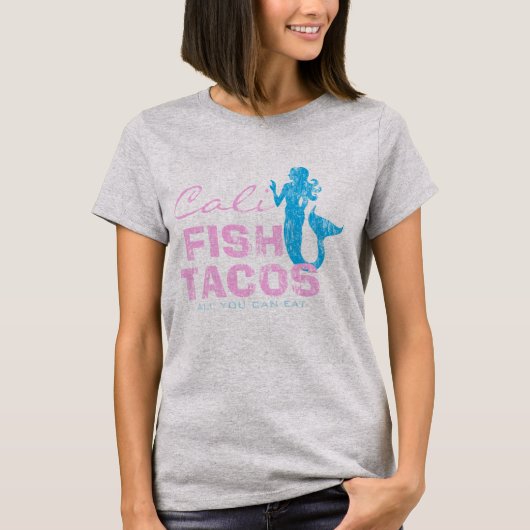 Vintag Cali Fish Tacos T-Shirt (Vorderseite)