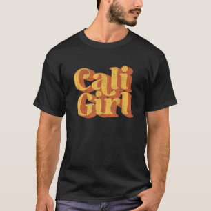 Vintag Cali Girl Niedlich California Retro 70er Ja T-Shirt