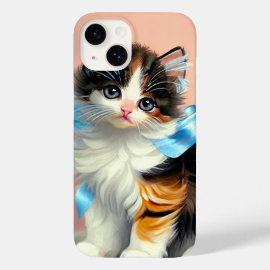 Vintag Calico Kitten Illustration Case-Mate iPhone Hülle (Rückseite)