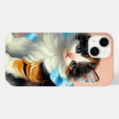 Vintag Calico Kitten Illustration Case-Mate iPhone Hülle (Rückseite (Horizontal))