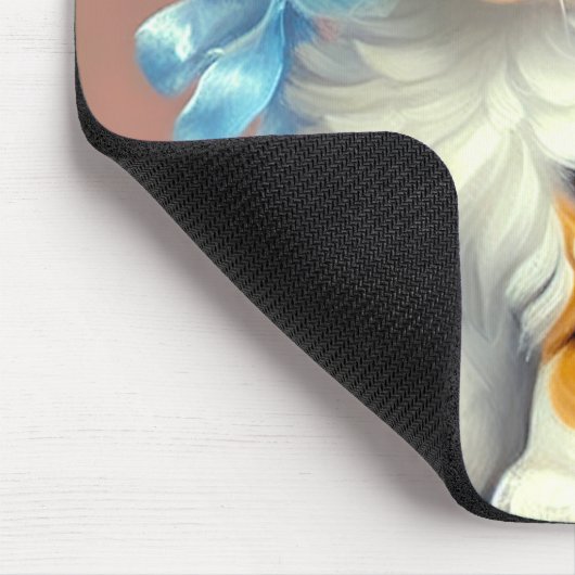 Vintag Calico Kitten Illustration Mousepad (Ecke)