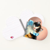 Vintag Calico Kitten Illustration Notizblock (Innenseite)