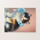 Vintag Calico Kitten Illustration Puzzle (Horizontal)