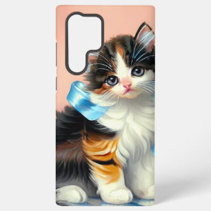 Vintag Calico Kitten Illustration Samsung Galaxy Hülle