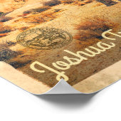 Vintag California Joshua Tree Travel Poster (Ecke)