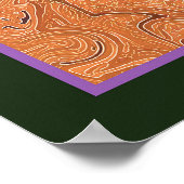 Vintag Calla Lilies Poster (Ecke)