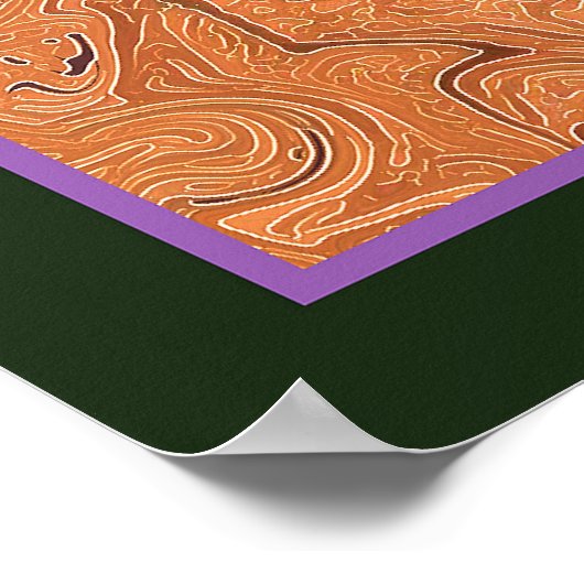 Vintag Calla Lilies Poster (Ecke)