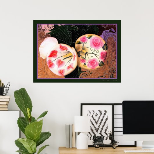 Vintag Calla Lilies Poster (Heimbüro)