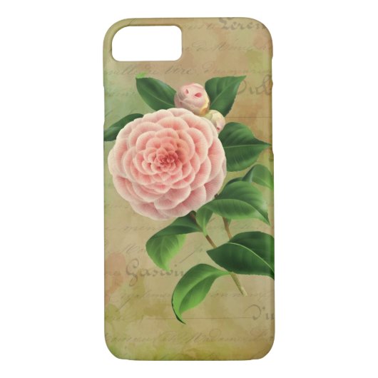 Vintag Camellia, Französisch botanisch Case-Mate iPhone Hülle (Rückseite)