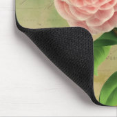 Vintag Camellia, Französisch botanisch Mousepad (Ecke)