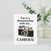 Vintag Camera Funny Fotograf Postkarte (Stehend Vorderseite)