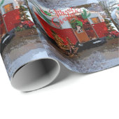 Vintag Camper Weihnachten Postkarte Geschenkpapier (Rolleneckpunkt)