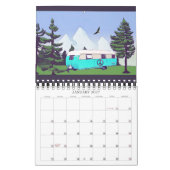Vintag Campers Happy Camping 2021 Kalender (Jan 2027)