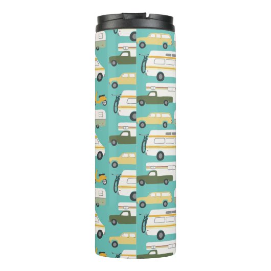 Vintag Campervan Vanlife Trailer RV Thermosbecher (Rückseite)