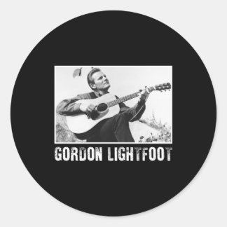 Vintag Canada Singer Gordon Lightfoot Runder Aufkleber