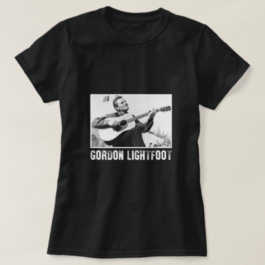 Vintag Canada Singer Gordon Lightfoot T-Shirt (Design vorne)