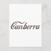 Vintag Canberra Postkarte (Vorderseite)