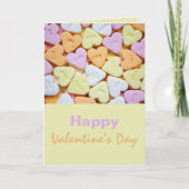 Vintag Candy Hearts Valentine Karte (Vorderseite)