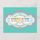 Vintag Candy Parlor Postkarte (Vorderseite)