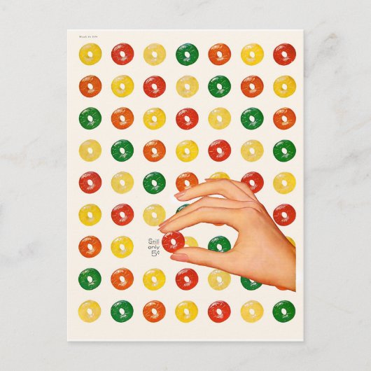 Vintag Candy Postkarte (Vorderseite)